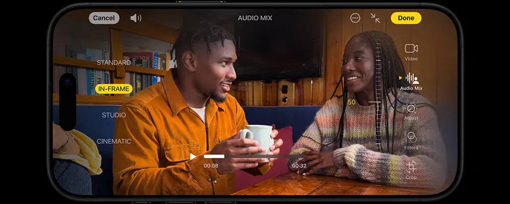 Demo of iPhone new Audio and Camera Features