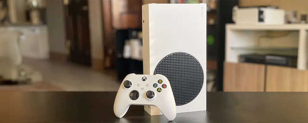Xbox Series S on a table
