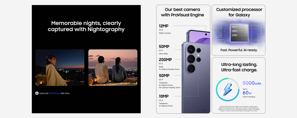 Samsung Galaxy S26 Touchdown