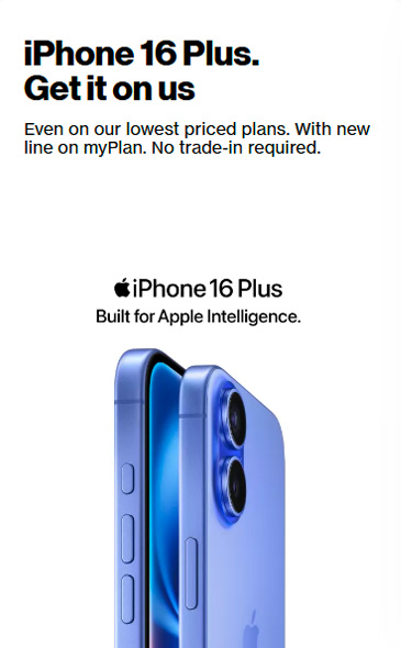 iPhone 16 Plus On Us
