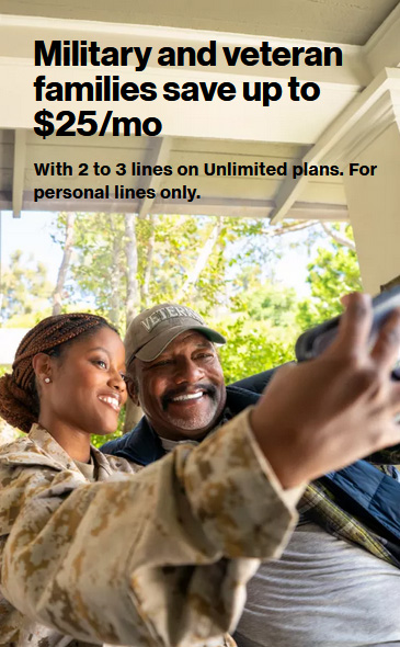 Military Save Up to $25/mo