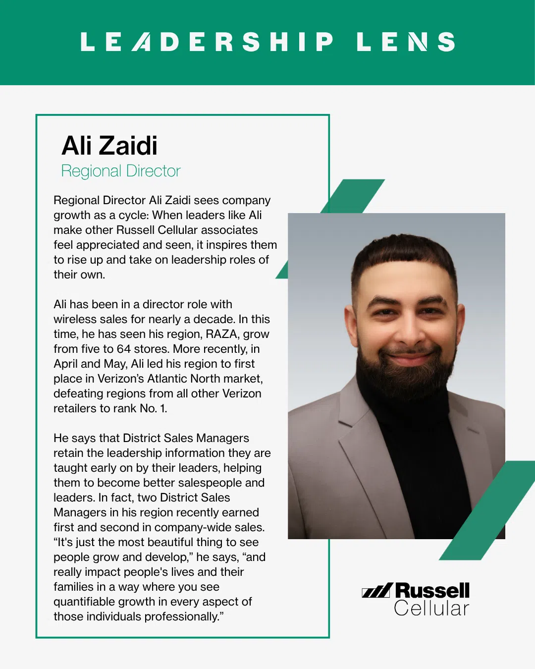 leadership blog article about regional director ali zaidi