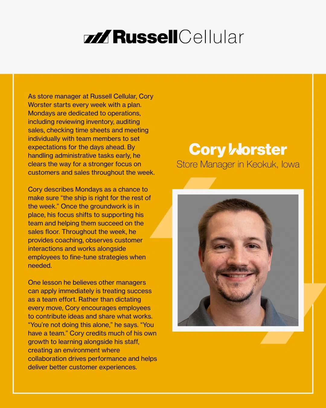 RC Store Manager explains leadership style