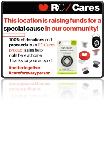 rc cares fundraising product sales donations local causes