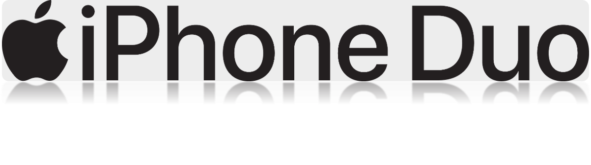 iphone duo logo reflect